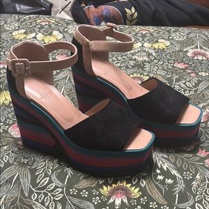 Hermés Colorful Platform Sandals